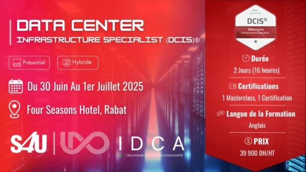 Masterclass Certifiante Data Center Infrastructure Specialist (DCIS)® – Maroc